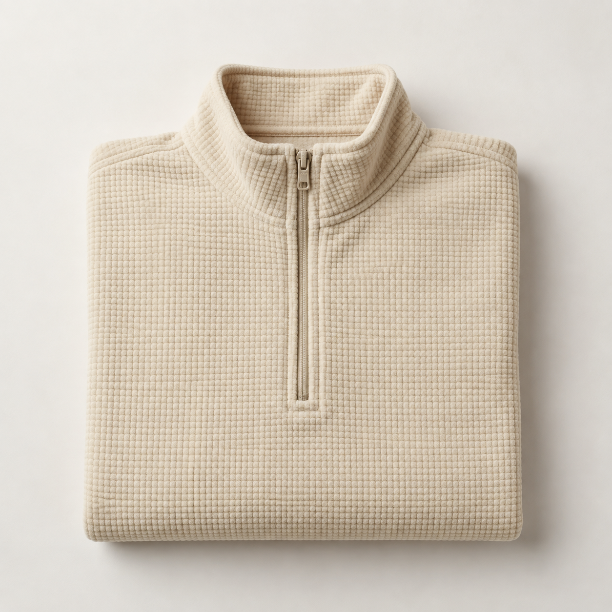 Grid Fleece Quarter-Zip 240